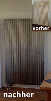 Badheizkörper Edelstahl doppelt (Sonderanfertigung)