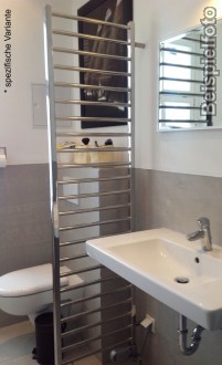 600 x 1840 mm Edelstahl Designheizkrper 