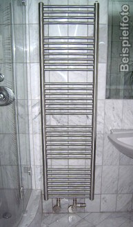 450x1810mm Badheizkrper 100% Edelstahl gerade oder gebogen