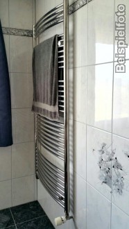 750x1650mm Badheizkrper Edelstahl gerade oder gebogen
