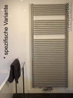 750x1810mm Badheizkrper Edelstahl gerade oder gebogen
