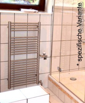 500x1130mm Badheizkrper 100% Edelstahl matt o. poliert