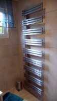 600 x 1880 mm Edelstahl Design Heizkrper