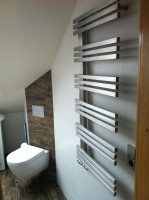 700 x 1220 mm Edelstahl Design Heizkrper