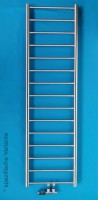 Handtuchheizkrper V4A Edelstahl 500x1740mm + Mittelanschluss + obere plane Enden