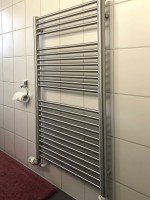 600x1130mm Badheizkrper Edelstahl Mittelanschluss optional