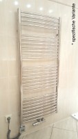 600x1300mm Badheizkrper Edelstahl Mittelanschluss optional