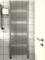 600x1810mm Badheizkrper Edelstahl Mittelanschluss optional
