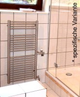 500x1130mm Badheizkrper 100% Edelstahl matt o. poliert
